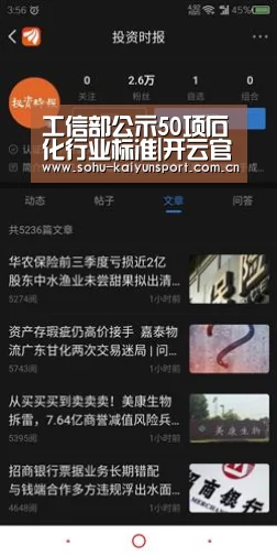 工信部公示50项石化行业标准|开云官网